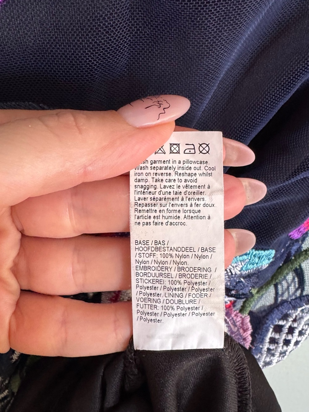 River Island Blue Skirt with Branded Waist Label - Picture 5 of 9